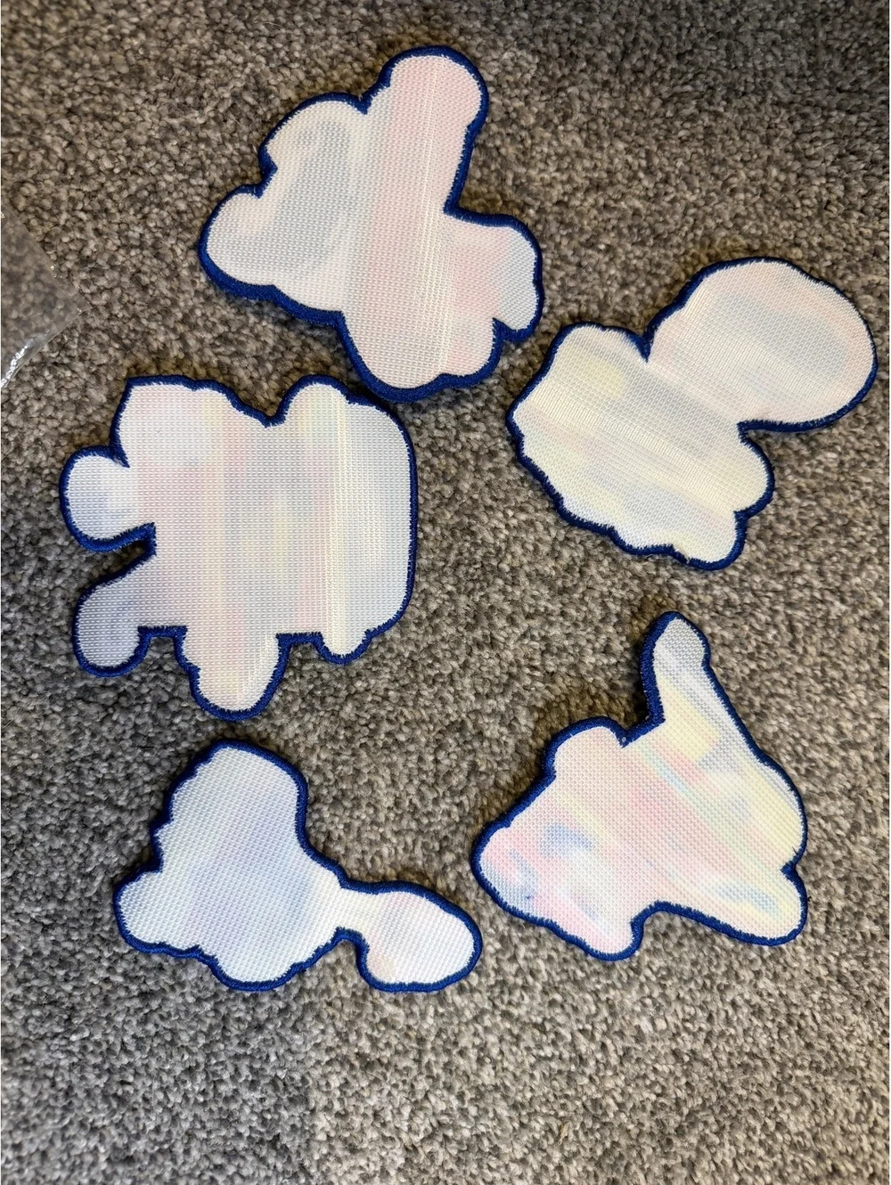 Set of 5 SpongeBob SquarePants Baseball Themed Iron-On Patches
